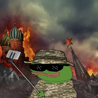 Sticker Жабка Пепе в ЗСУ - 9