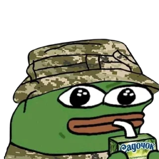Sticker Жабка Пепе в ЗСУ - 10