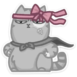 Sticker Персик с бантом @kungrl @tgsticker - 3