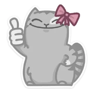 Sticker Персик с бантом @kungrl @tgsticker - 10