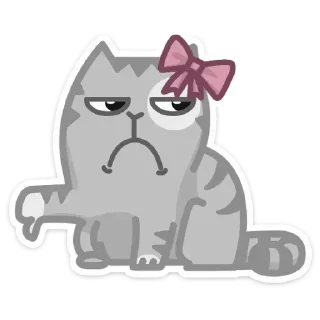 Sticker Персик с бантом @kungrl @tgsticker - 1