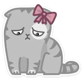 Sticker Персик с бантом @kungrl @tgsticker - 11