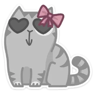 Sticker Персик с бантом @kungrl @tgsticker - 4