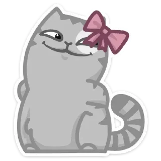 Sticker Персик с бантом @kungrl @tgsticker - 9