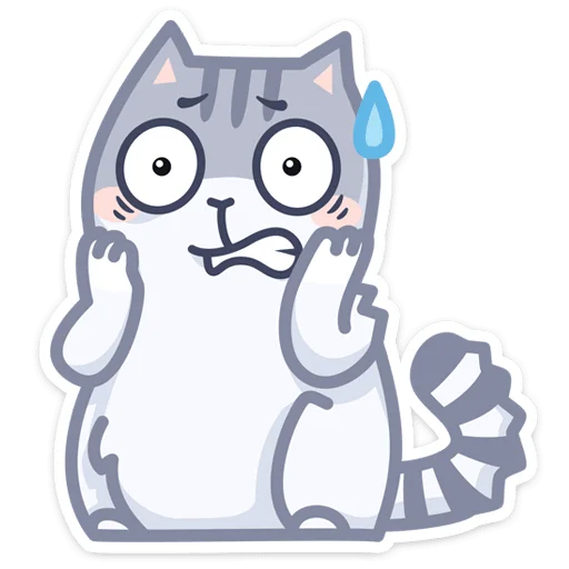 клипарт эскиз кошка