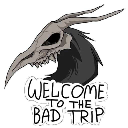 мультфильм плакат череп