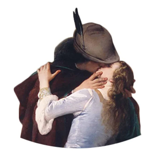 clothing person kiss