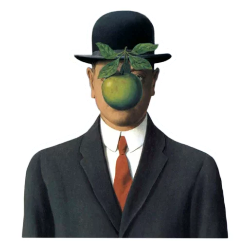 cartoon man fruit