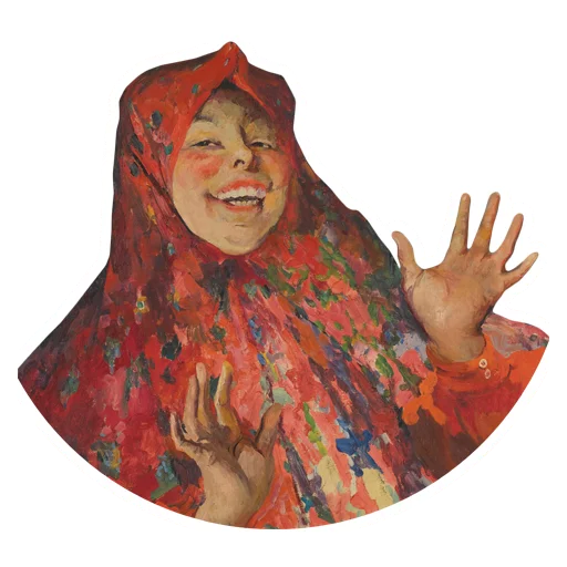 human face art painting