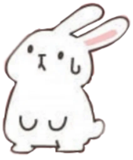 rabbit cartoon clipart