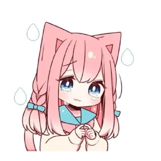 Sticker Розовая кошечка - @tg_sticks - 3