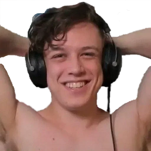 human face person headphones