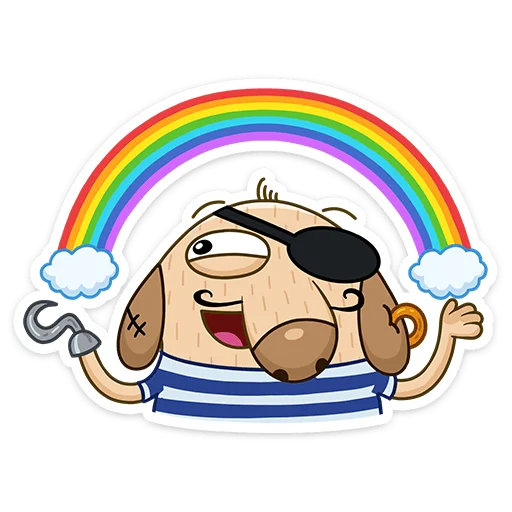 rainbow clipart cartoon