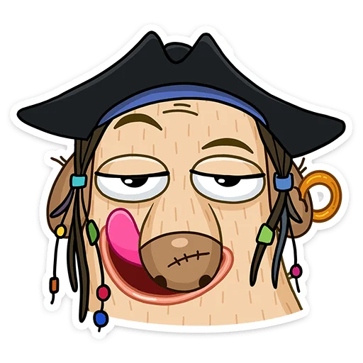 Пират Дигги (@TgSticker) - clipart
