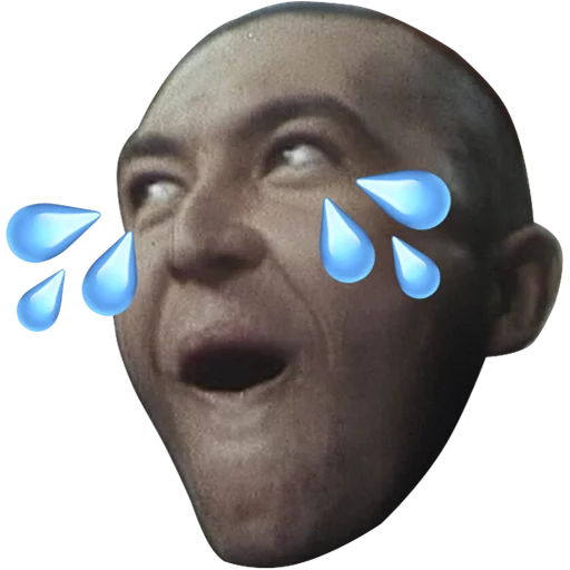 cartoon human face forehead