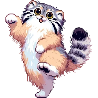 Стикер pixel-manul - 7