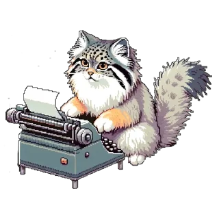 Стикер pixel-manul - 6