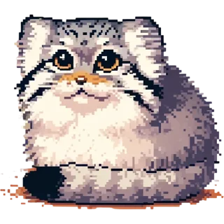 Стикер pixel-manul - 5