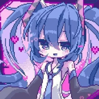 Стикер anime pixelart ¦| @stickerspremiumemoji - 9