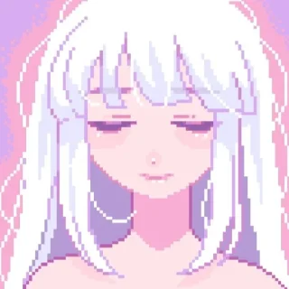 Стикер anime pixelart ¦| @stickerspremiumemoji - 6