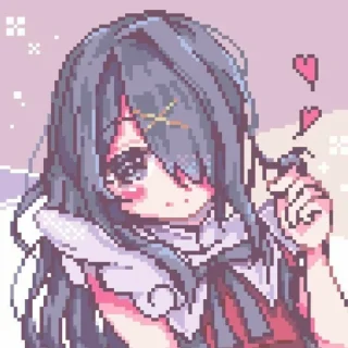 Стикер anime pixelart ¦| @stickerspremiumemoji - 11