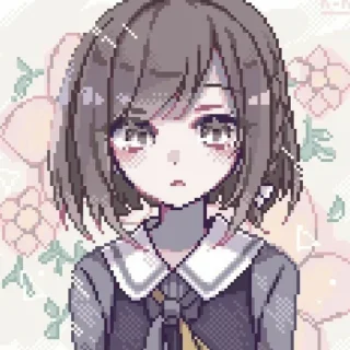 Стикер anime pixelart ¦| @stickerspremiumemoji - 7