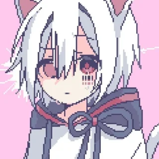 Стикер anime pixelart ¦| @stickerspremiumemoji - 8