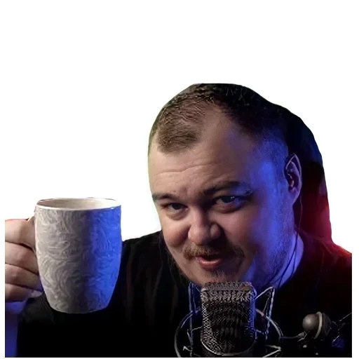 human face person coffee cup