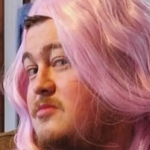 hairpiece person human face