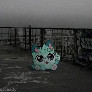 cartoon sky graffiti