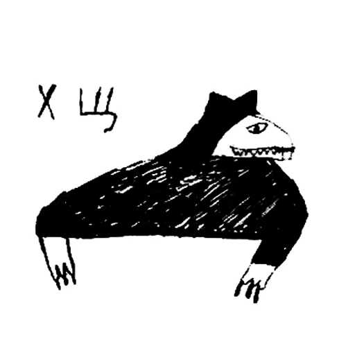 рисование эскиз черно-белый