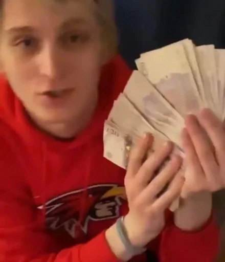 person human face holding