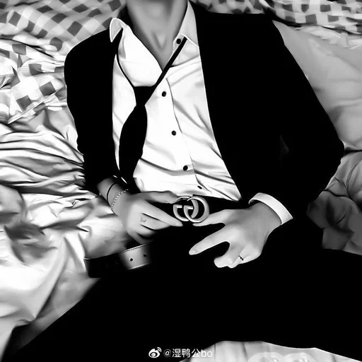 person black and white clothing