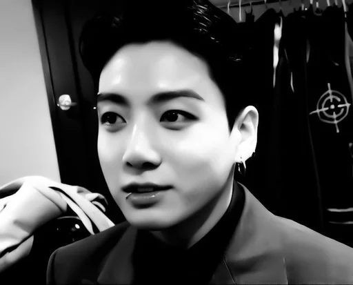 person human face black and white