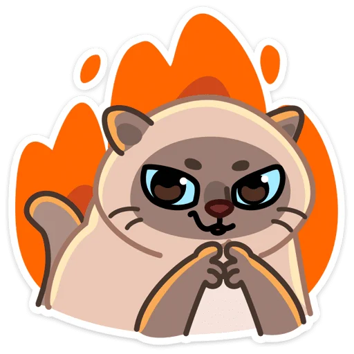 Стикер plush_cat_vk - 1