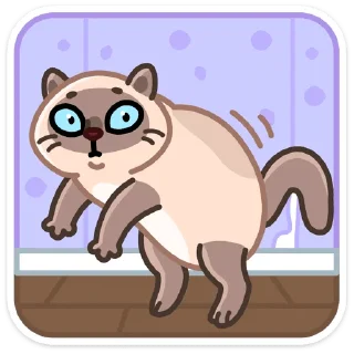 Стикер Котик Плюш • @TgSticker - 7