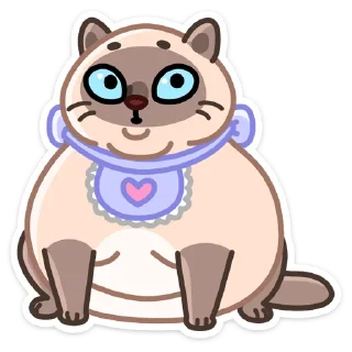 Стикер Котик Плюш • @TgSticker - 9