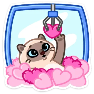 Стикер Котик Плюш • @TgSticker - 6