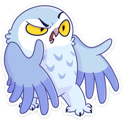 Стикер Сова Плюша от @stickers_vk - 11