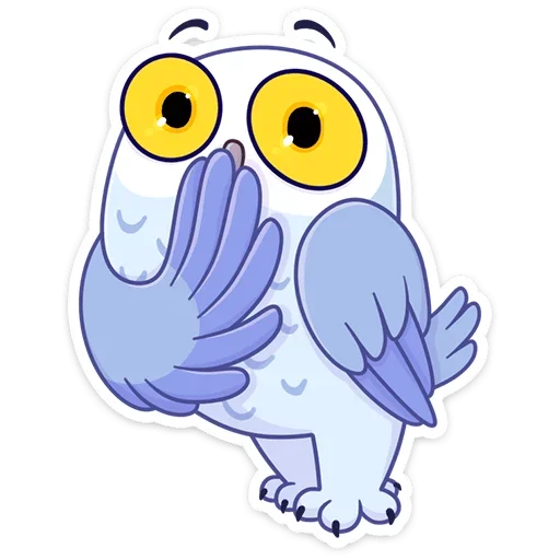 Стикер Сова Плюша от @stickers_vk - 7