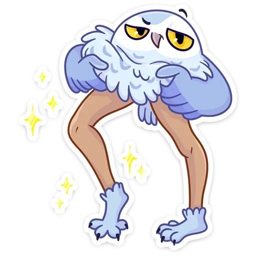 Стикер Сова Плюша от @stickers_vk - 6