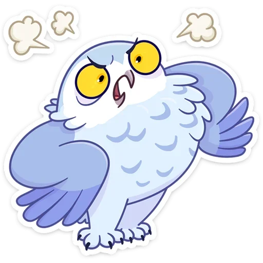 Стикер Сова Плюша от @stickers_vk - 2