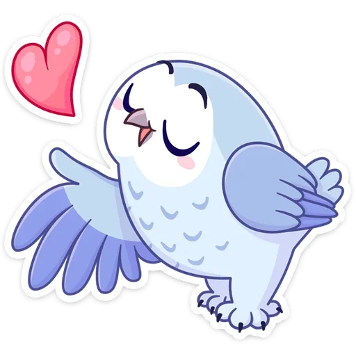 Стикер Сова Плюша от @stickers_vk - 1