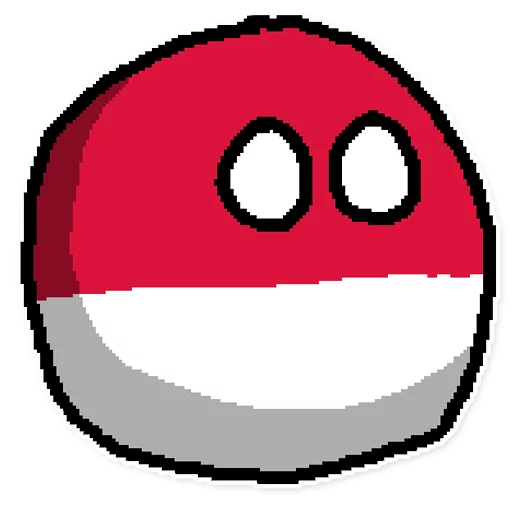 Polandball - clipart