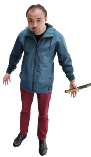 Sticker polunuichka - 1