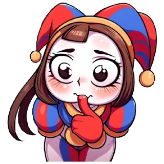 Стикер Pomni Stickers @aiSTIKER The Amazing Digital Circus - 8