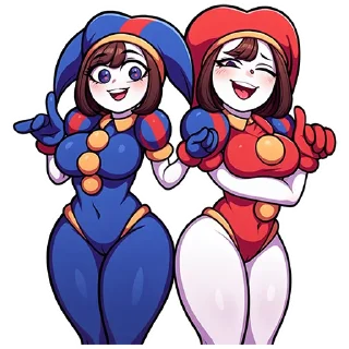 Стикер Pomni Stickers @aiSTIKER The Amazing Digital Circus - 4