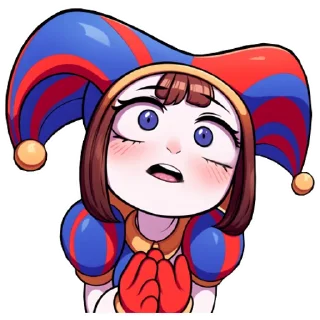 Стикер Pomni Stickers @aiSTIKER The Amazing Digital Circus - 6