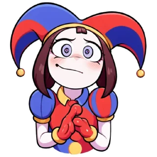 Стикер Pomni Stickers @aiSTIKER The Amazing Digital Circus - 7