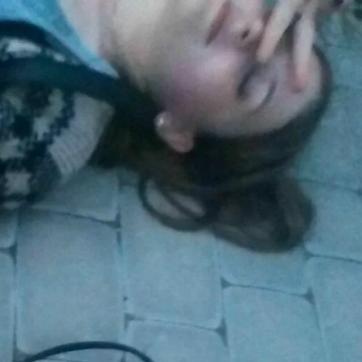 person human face ground